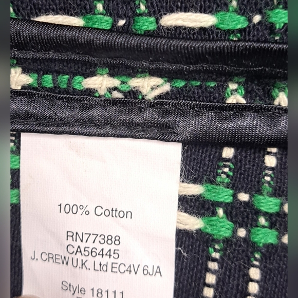 J. Crew 2 Textured Blazer Jacket Three Front Snap Closure Two Pockets - Picture 5 of 6